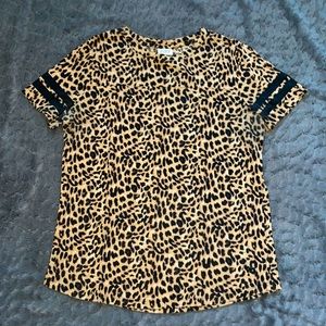 PINK Cheetah Print Top M
